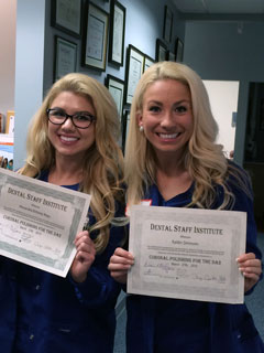 da2 graduate students with certificates